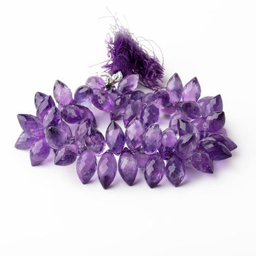 11x7-15x7mm Amethyst Faceted Marquise Beads 8 inch 62 pieces (ONLINE ORDER ONLY)