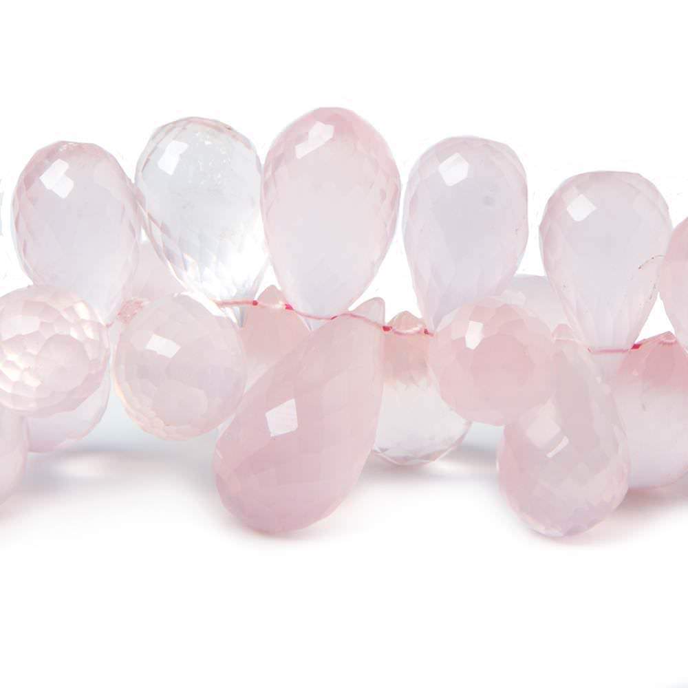 11x7-19x9mm Rose Quartz faceted tear drops 8.5 inch 77 pieces (ONLINE ORDER ONLY)