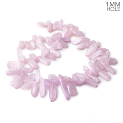11x7-26x6mm Kunzite Top Drilled Plain Nuggets 16 inch 76 Beads 1mm Hole (ONLINE ORDER ONLY)