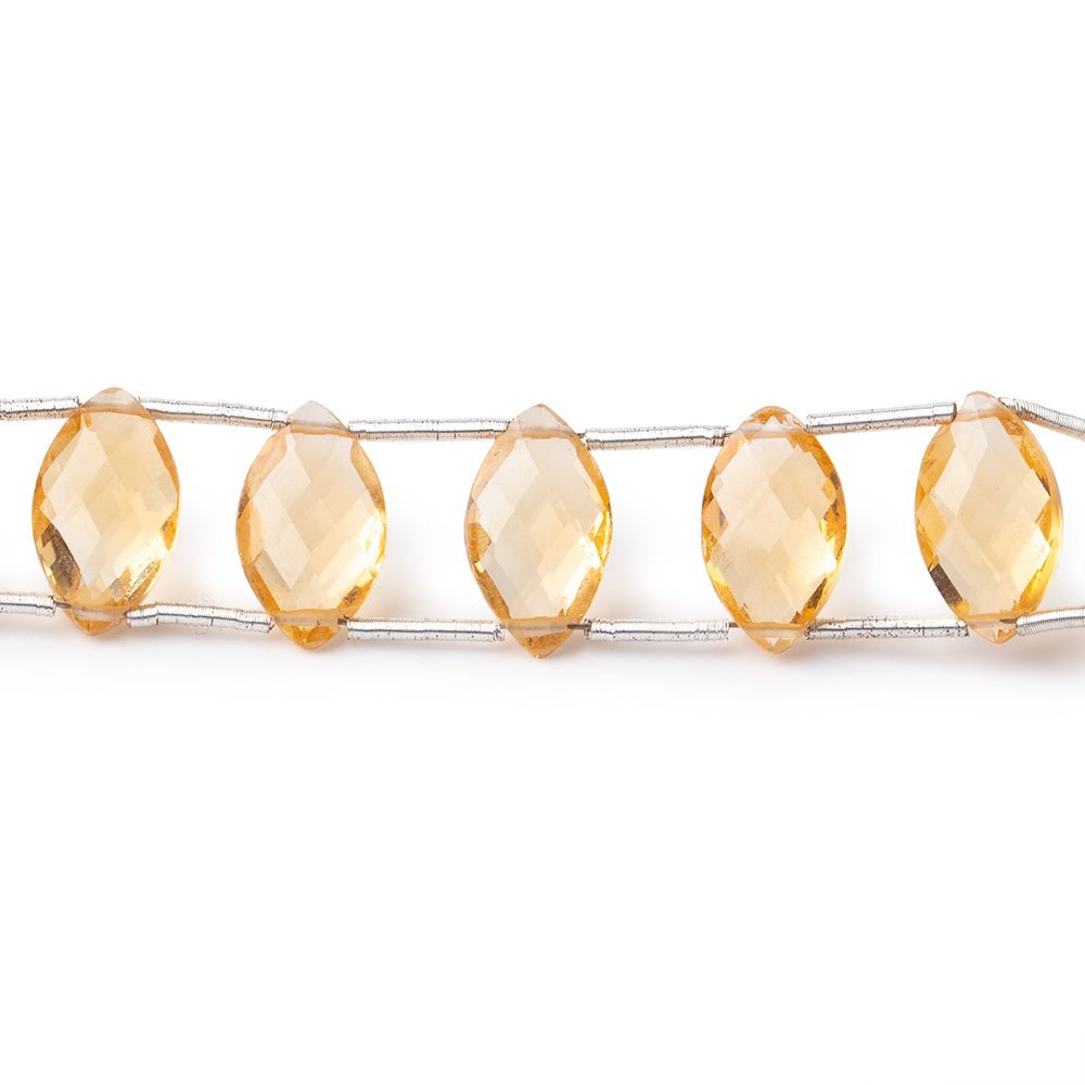 11x7mm Citrine Double Drilled Marquise Beads 7.5 inch 20 pieces AAA (ONLINE ORDER ONLY)