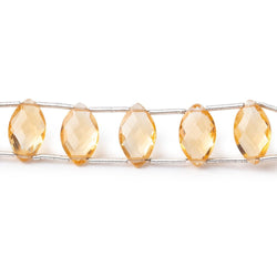 11x7mm Citrine Double Drilled Marquise Beads 7.5 inch 20 pieces AAA (ONLINE ORDER ONLY)