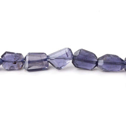 11x7mm Iolite Faceted Nugget Beads 8 inch 22 pieces AA (ONLINE ORDER ONLY)