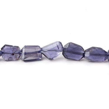 11x7mm Iolite Faceted Nugget Beads 8 inch 22 pieces AA (ONLINE ORDER ONLY)