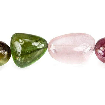 11x7x4-15x8x7mm Multi color Tourmaline Plain Nuggets 33 pcs (ONLINE ORDER ONLY)