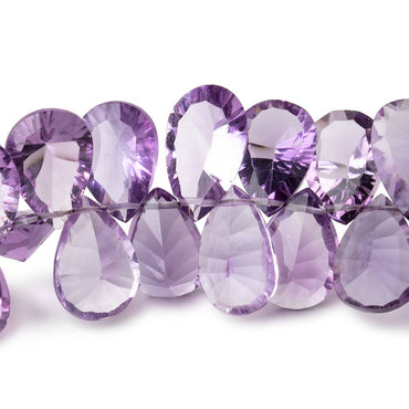 11x8-13x9mm Amethyst Pavilion Faceted Pear Beads 8 inch 54 pieces AAA (ONLINE ORDER ONLY)