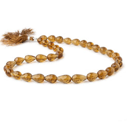 Whiskey Quartz Straight Drilled Tear Drop 16 inch 38 pieces (ONLINE ORDER ONLY)