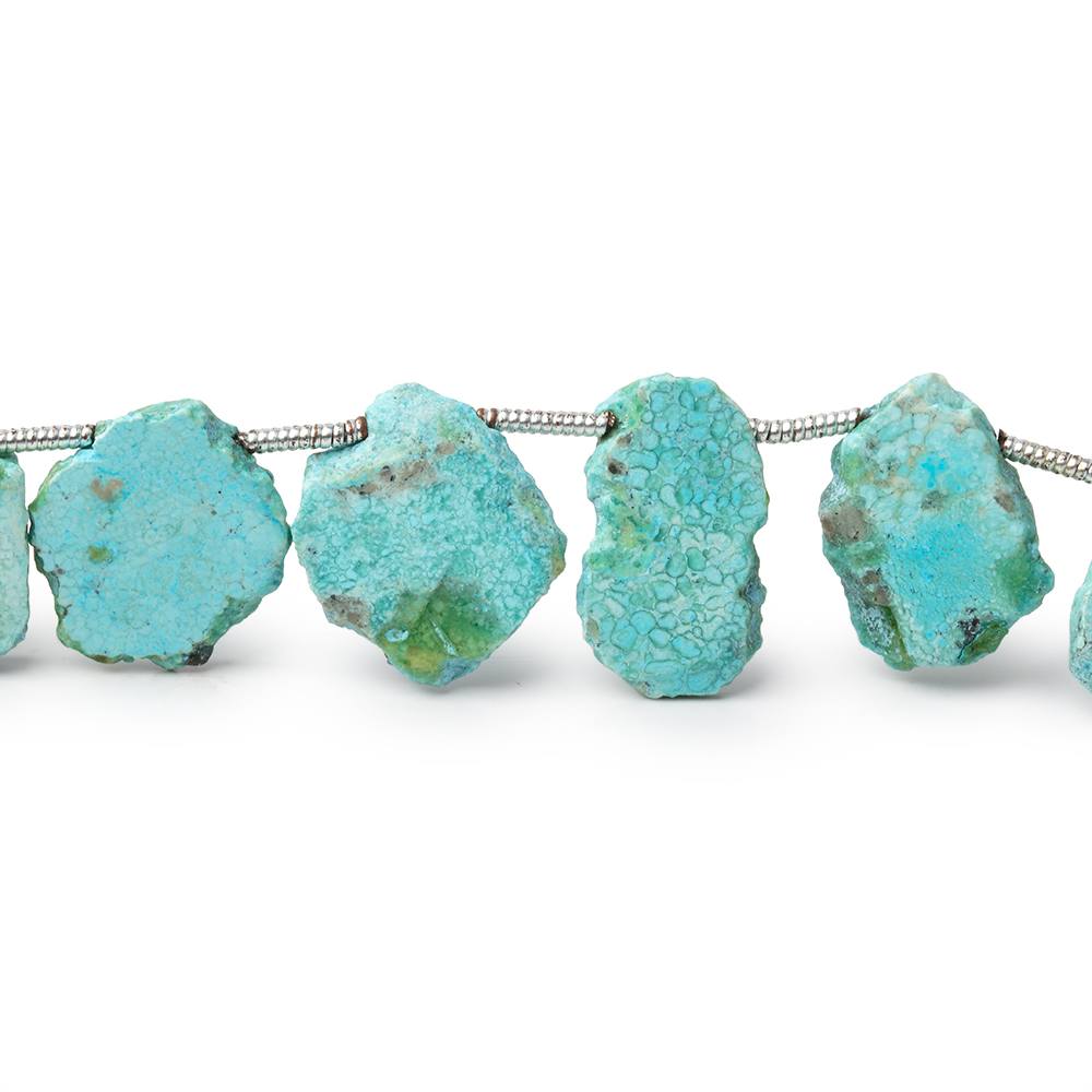 11x8-14x12mm Sleeping Beauty Turquoise Slice Beads 8 inch 16 pieces (ONLINE ORDER ONLY)