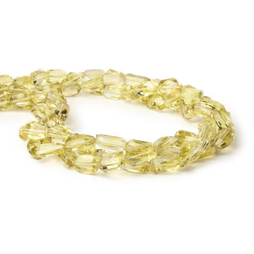 11x8-15x11mm Lemon Quartz Faceted Nuggets 18 inch 33 Beads AA (ONLINE ORDER ONLY)