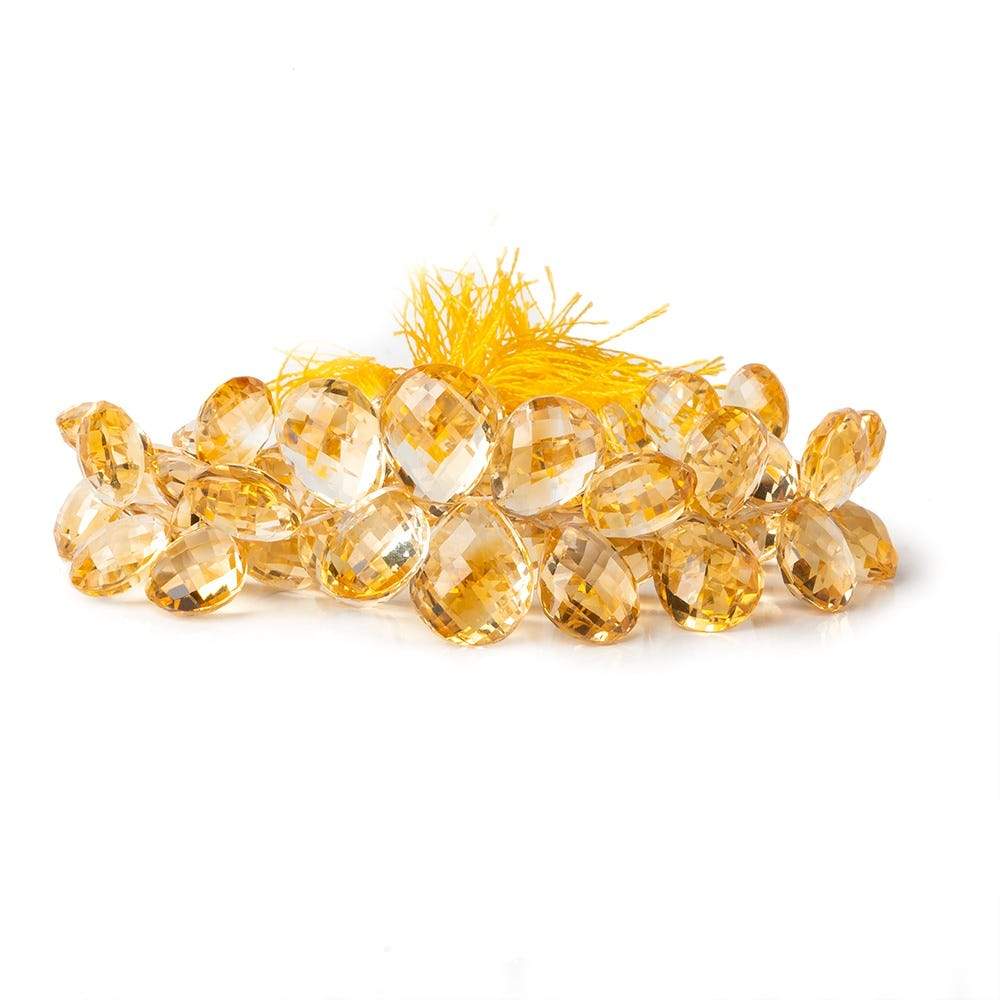 11x8-16x12mm Citrine Faceted Pear Briolette 8 inch 49 beads AAA+ (ONLINE ORDER ONLY)