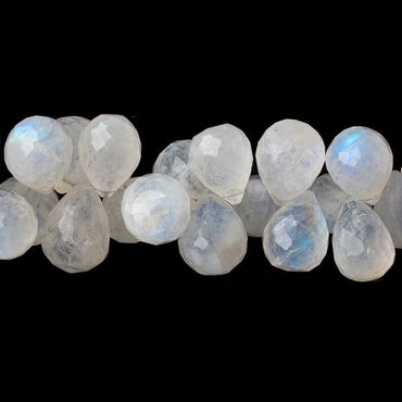 11x8-16x12mm Rainbow Moonstone Faceted Tear Drop Beads 8 inch 52 pcs A (ONLINE ORDER ONLY)