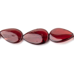 11x8-17x10mm Garnet Plain Pear Beads 15 inch 32 pieces (ONLINE ORDER ONLY)