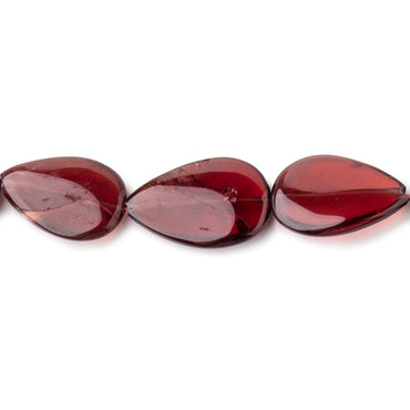 11x8-17x10mm Garnet Plain Pear Beads 15 inch 32 pieces (ONLINE ORDER ONLY)