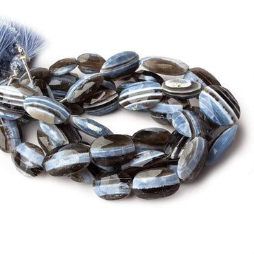 11x8-18x11mm Owyhee Natural Blue Opal faceted ovals 8 inch 10 beads (ONLINE ORDER ONLY)