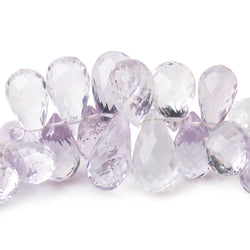 11x8-18x9mm Pink Amethyst Faceted Tear Drops 8 inch 56 Beads AAA (ONLINE ORDER ONLY)