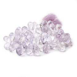 11x8-18x9mm Pink Amethyst Faceted Tear Drops 8 inch 56 Beads AAA (ONLINE ORDER ONLY)