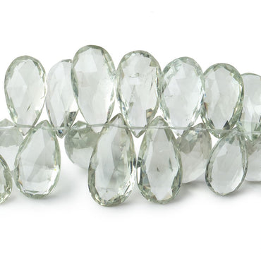 11x8-20x10mm Prasiolite Faceted Pear Beads 8 inch 50 pieces AAA (ONLINE ORDER ONLY)