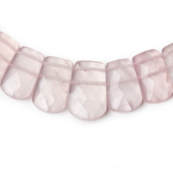 11x8-20x13mm Rose Quartz Faceted Fancy Shape Collar 36 Beads (ONLINE ORDER ONLY)