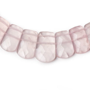 11x8-20x13mm Rose Quartz Faceted Fancy Shape Collar 36 Beads (ONLINE ORDER ONLY)