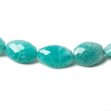 11x8-23x15mm Amazonite faceted oval beads 18 inch 31 pieces AA Grade (ONLINE ORDER ONLY)