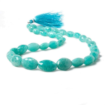 11x8-23x15mm Amazonite faceted oval beads 18 inch 31 pieces AA Grade (ONLINE ORDER ONLY)