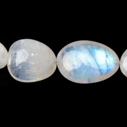 11x8-24x16mm Rainbow Moonstone tumbled nugget 19 inch 29 Beads (ONLINE ORDER ONLY)