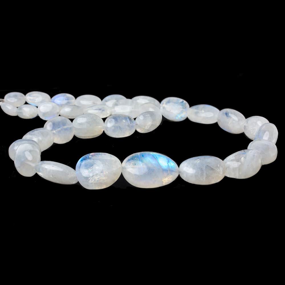11x8-24x16mm Rainbow Moonstone tumbled nugget 19 inch 29 Beads (ONLINE ORDER ONLY)