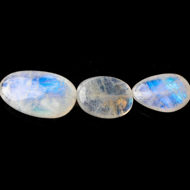 11x8-26x15mm Rainbow Moonstone Plain Nugget Beads 18 inches 27 pcs AAA (ONLINE ORDER ONLY)
