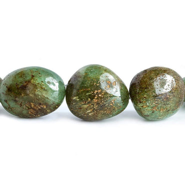 11x8-28x21mm Russian Emerald Plain Nugget Beads 17 inch 23 pieces (ONLINE ORDER ONLY)