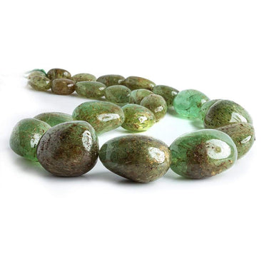 11x8-28x21mm Russian Emerald Plain Nugget Beads 17 inch 23 pieces (ONLINE ORDER ONLY)