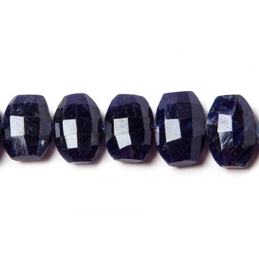 11x9-12x9mm Sodalite side drilled Faceted Cushion Beads 6 inch 17 pieces (ONLINE ORDER ONLY)