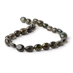 11x9-13x10mm Green Tourmaline Plain Nugget Beads 12.5 inch 25 pieces (ONLINE ORDER ONLY)