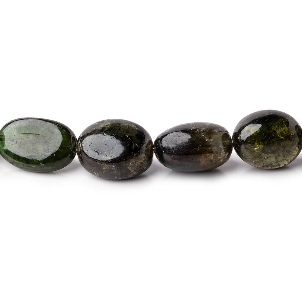 11x9-13x10mm Green Tourmaline Plain Nugget Beads 12.5 inch 25 pieces (ONLINE ORDER ONLY)