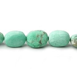 11x9-13x10mm Matte Chrysoprase & Matrix plain ovals 7.5 inch 15 beads A (ONLINE ORDER ONLY)