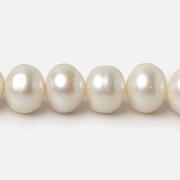 11x9-13x10mm Off White Button Large Hole pearls 8 inch 20 pieces (ONLINE ORDER ONLY)