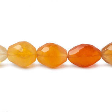 11x9-13x8mm Multi Color Fire Opal faceted nugget beads 16 inch 33 pieces AA (ONLINE ORDER ONLY)