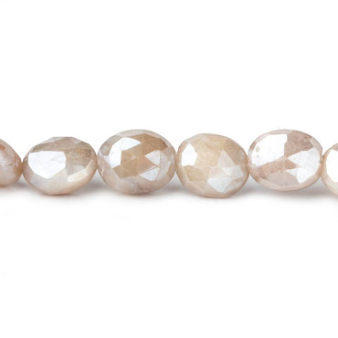 10x8mm Mystic Off White Moonstone faceted ovals 14 inch 26 beads (ONLINE ORDER ONLY)