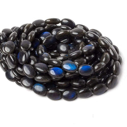11x9-14x9mm Black Labradorite Plain Nugget Beads 16 inch 31 pieces A (ONLINE ORDER ONLY)