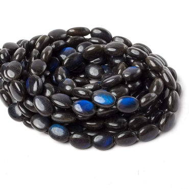 11x9-14x9mm Black Labradorite Plain Nugget Beads 16 inch 31 pieces A (ONLINE ORDER ONLY)
