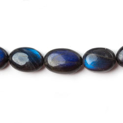 11x9-14x9mm Black Labradorite Plain Nugget Beads 16 inch 31 pieces A (ONLINE ORDER ONLY)