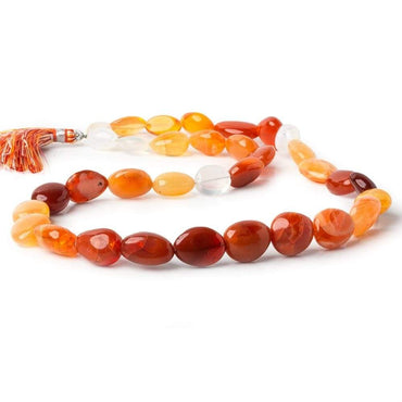 11x9-14x9mm Fire Opal Plain Nugget Beads 18 inch 32 pieces (ONLINE ORDER ONLY)