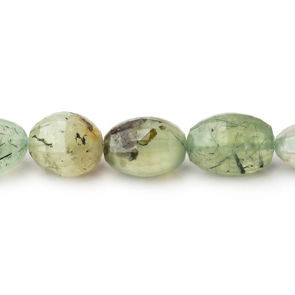 11x9-15x10mm Dendritic Prehnite Faceted Oval Beads 14.5 inch 28 pieces (ONLINE ORDER ONLY)