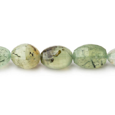 11x9-15x10mm Dendritic Prehnite Faceted Oval Beads 14.5 inch 28 pieces (ONLINE ORDER ONLY)