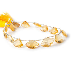 11x9-15x13mm Citrine Faceted Fan Beads 8 inch 15 pieces (ONLINE ORDER ONLY)