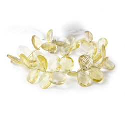 11x9-16x10mm Lemon Quartz Faceted Freeform Beads 8 inch 37 pieces (ONLINE ORDER ONLY)