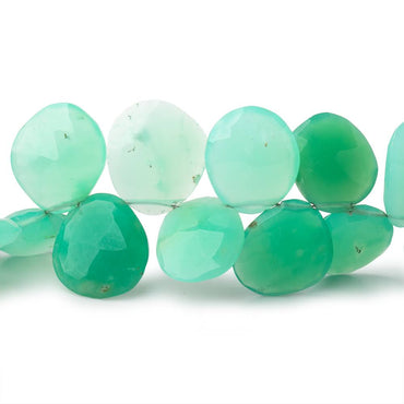 11x9-16x14mm Chrysoprase Faceted Freeform Beads 7.5 inch 35 pieces (ONLINE ORDER ONLY)