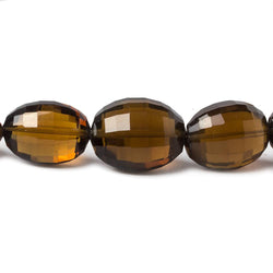 11x9-17x14mm Whiskey Quartz straight drill faceted ovals 16 inch 31 beads AA (ONLINE ORDER ONLY)