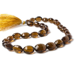 11x9-17x14mm Whiskey Quartz straight drill faceted ovals 16 inch 31 beads AA (ONLINE ORDER ONLY)
