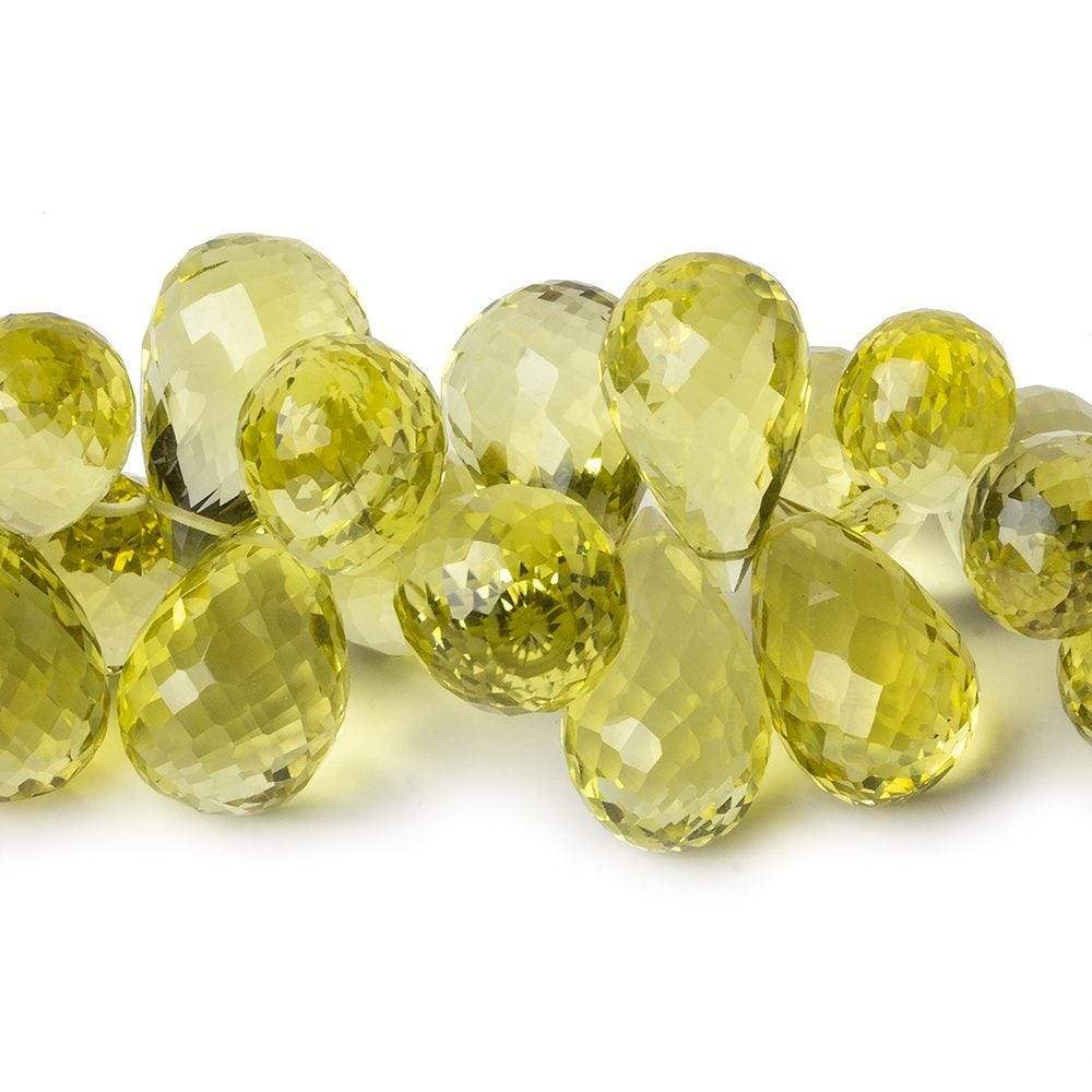 11x9-19x11mm Lemon Quartz Tear Drop Briolettes 8 inch 56 beads AAA (ONLINE ORDER ONLY)