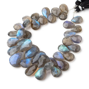 11x9-19x13mm Labradorite Faceted Pear Beads 7.5 inch 38 pieces AA (ONLINE ORDER ONLY)