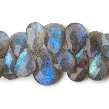 11x9-19x13mm Labradorite Faceted Pear Beads 7.5 inch 38 pieces AA (ONLINE ORDER ONLY)